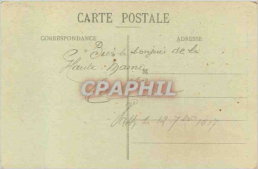 CPA Joinville Hte Marne Vue generale prise de la Cote du Chateau Le Clocher  — Back