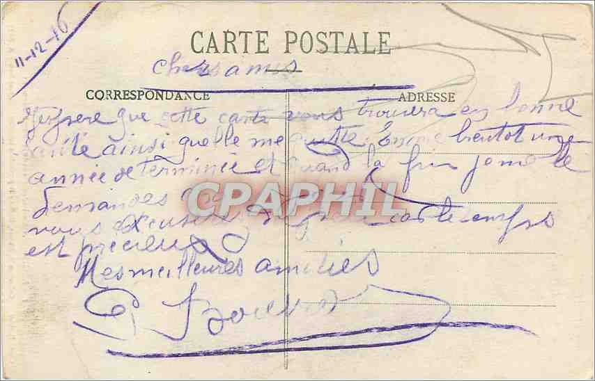 CPA Reims La Cathedrale avant le Bombardement  — Rückseite