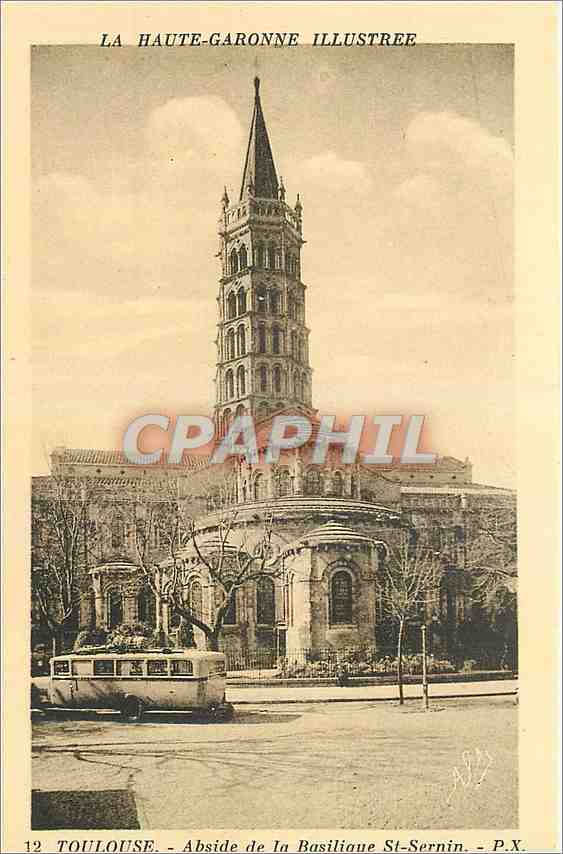 CPA Toulouse Abside de la Basilique St Sernin 