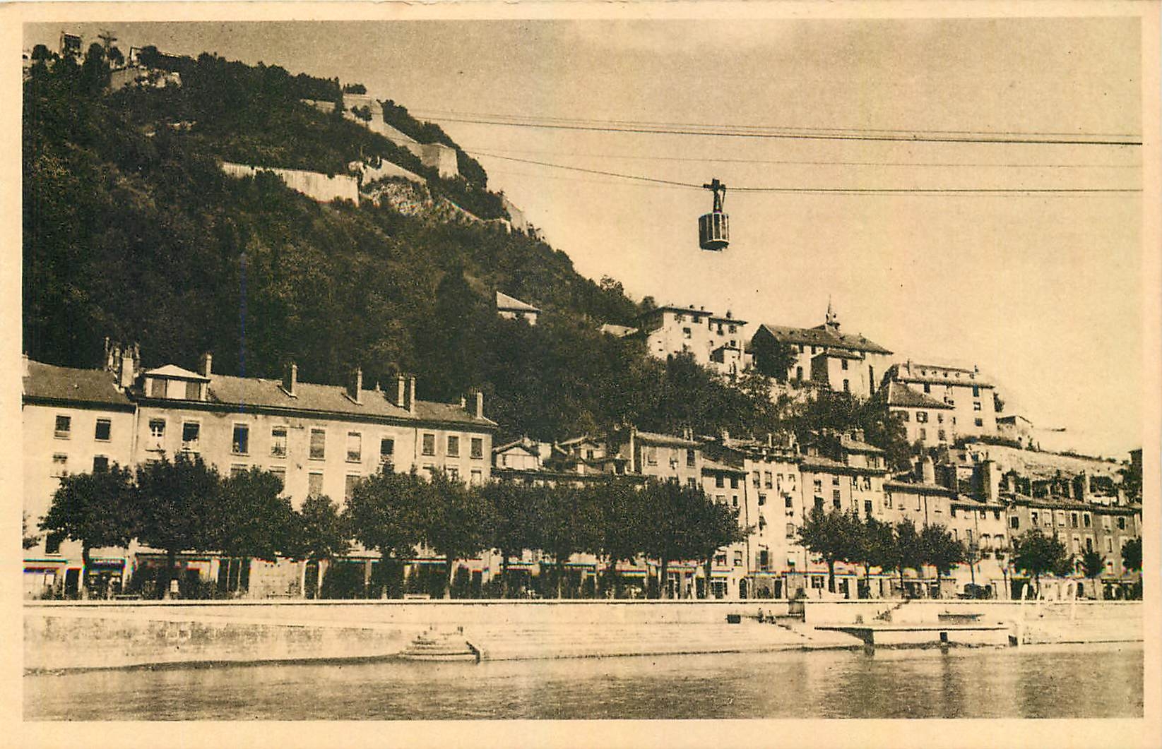 CPA Grenoble Isere Le Fort Rabot et le Teleferique de la Bastille 