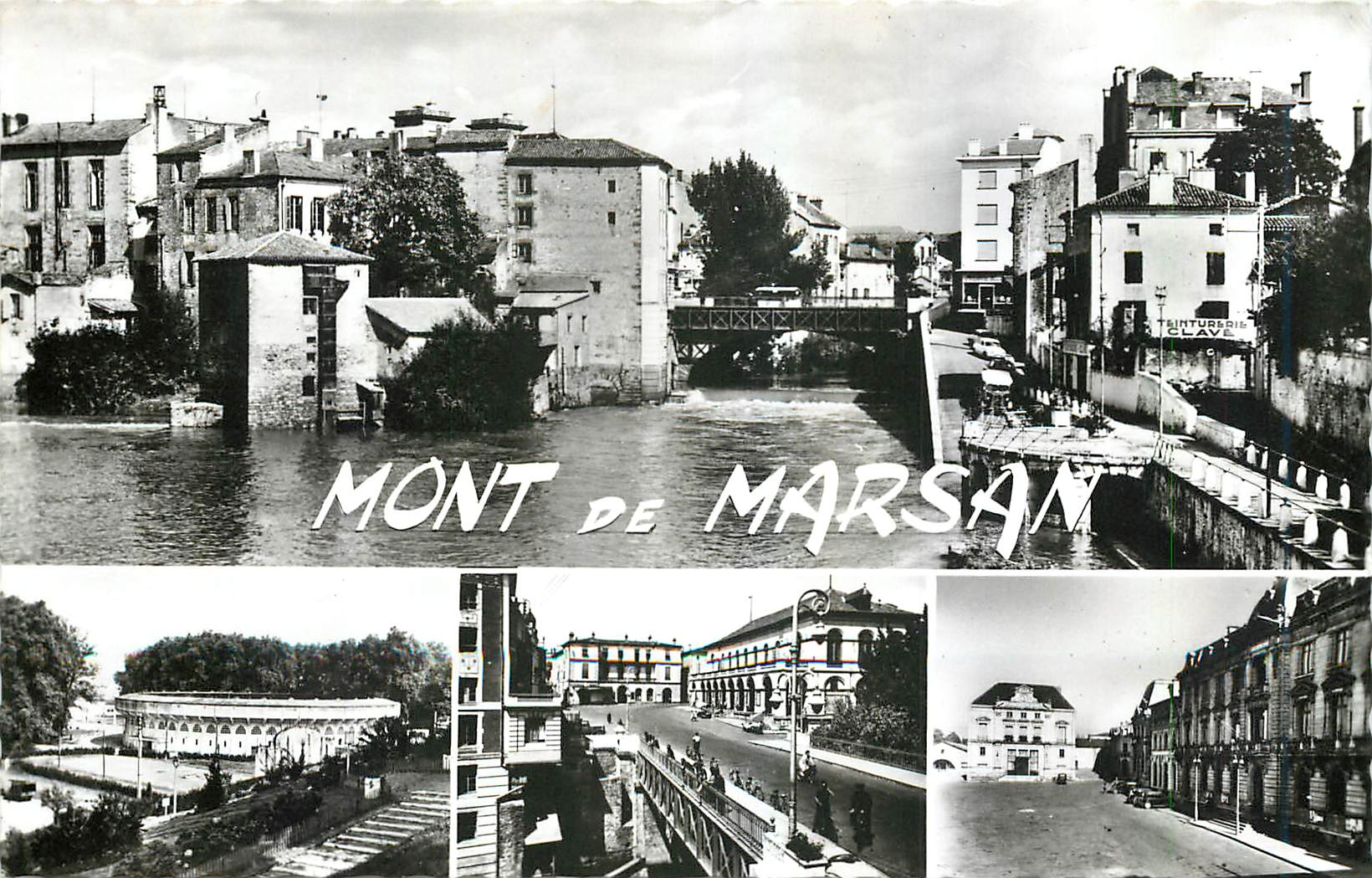 CPM Mont de Marsan Le Pont et bords de la Midouze 