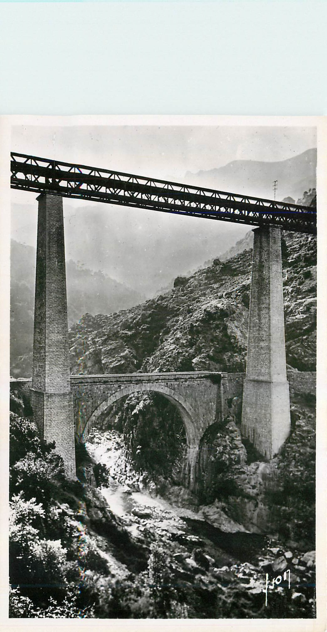 CPA Environs de Vivario Corse Viaduc du Vecchio 