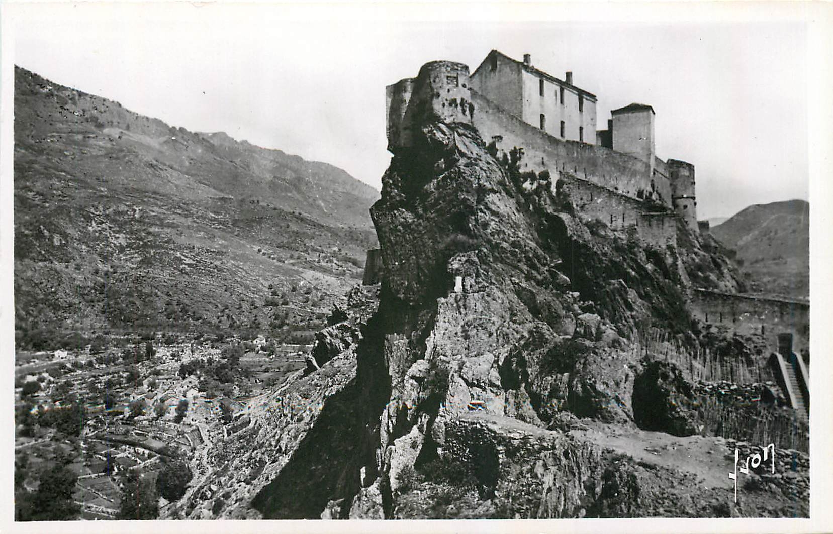 CPA Corte Corse La Citadelle et la Vallee du Tavignano 