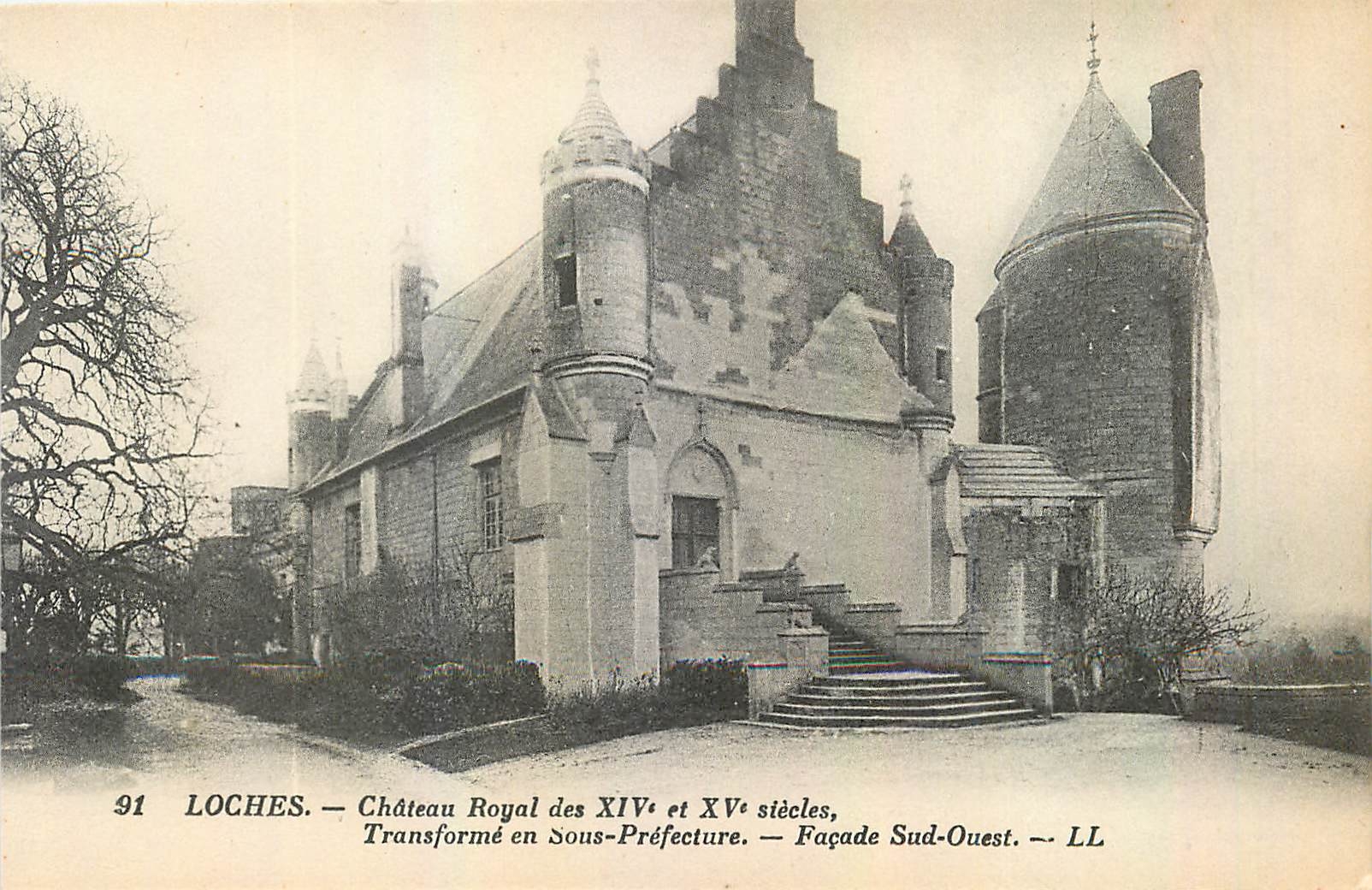 CPA Loches Chateau Royal des XIV et XV 