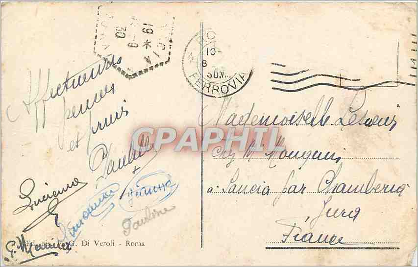 CPA Roma Piazza Navona o Circo Agonale  — Rückseite