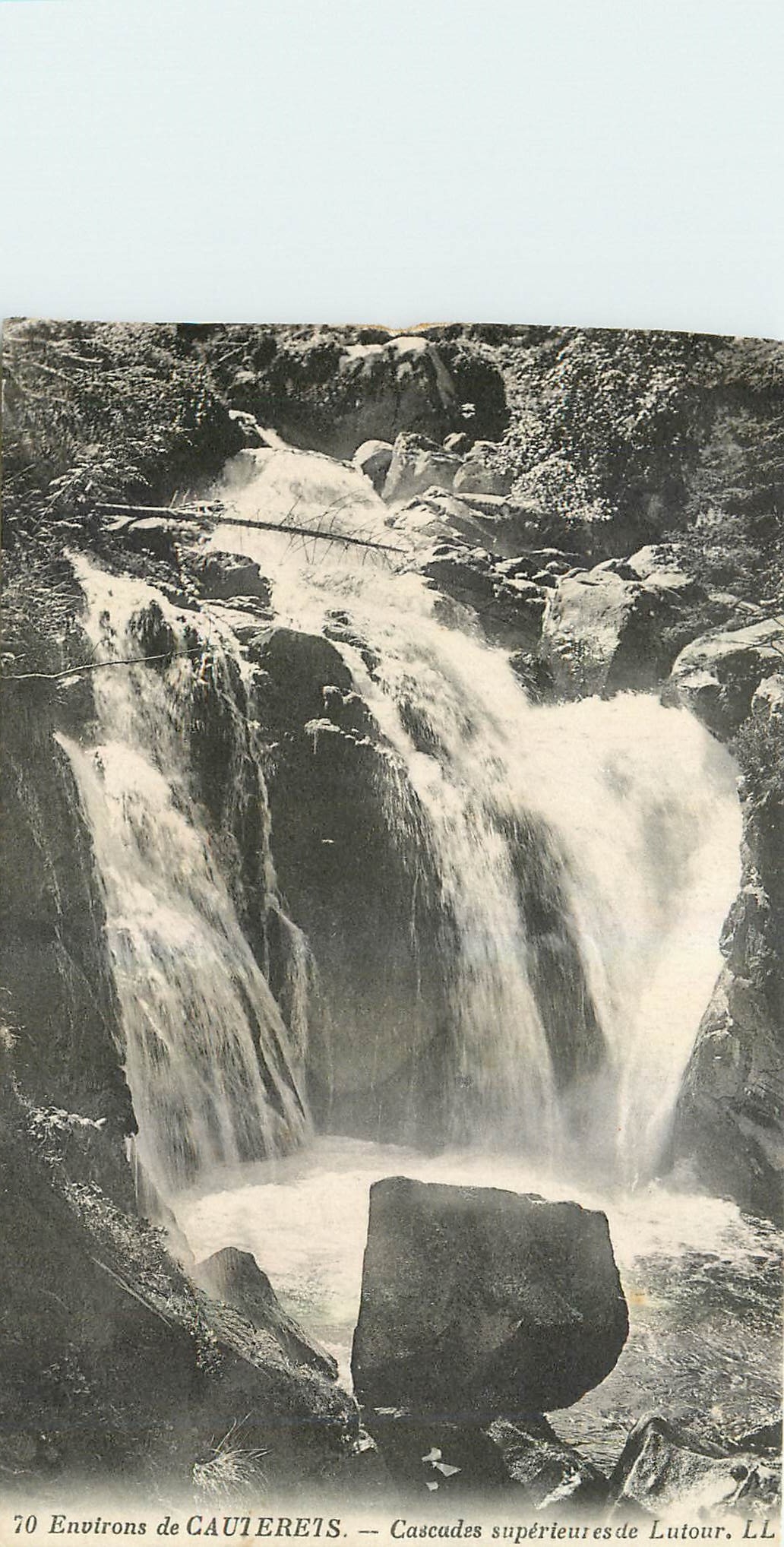 CPA Environs de Cauterets Cascades superieur de Lutour 