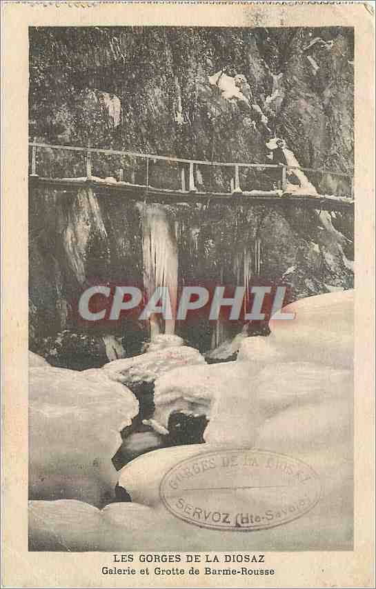 Les Gorges de la Diosaz — Galerie et Grotte de Barne-Rousse — Édition J.-D. Bradney (Haute-Savoie)