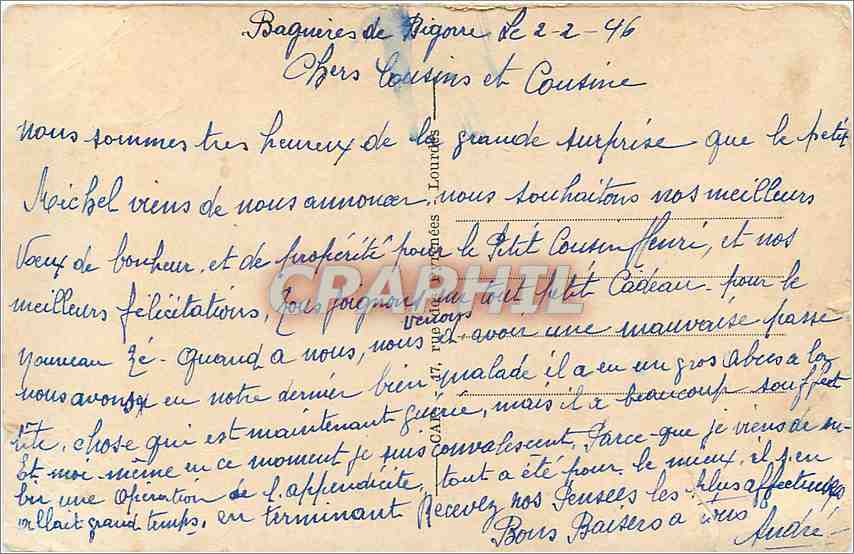 CPA Bagneres de Bigorre Rond Point des Thermes — Reverso