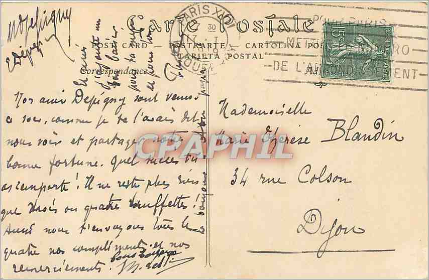 Saint-Malo — Tombeau de Châteaubriand au Grand-Bey — Côte d'Émeraude — Verso