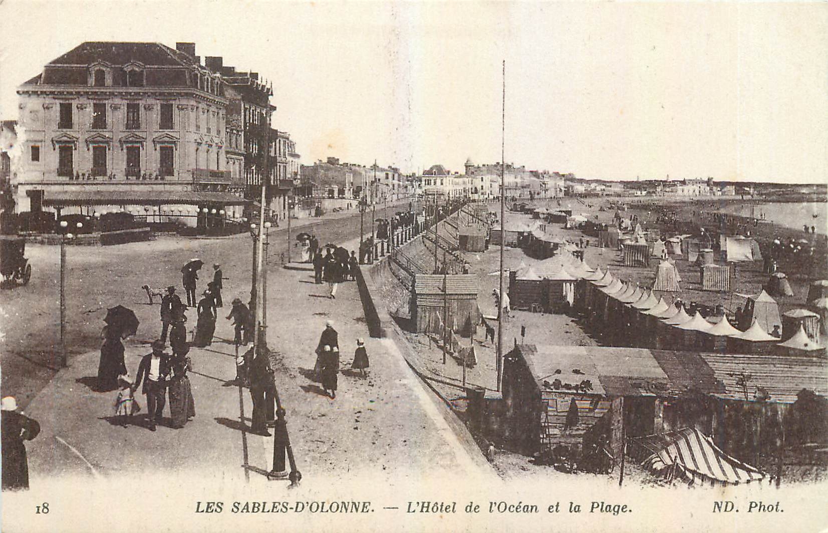CPA Les Sables d'Olonne L'Hotel de l'Ocean et la Plage 