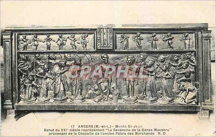 CPA Angers M et L Musee St Jean Danse macabre
