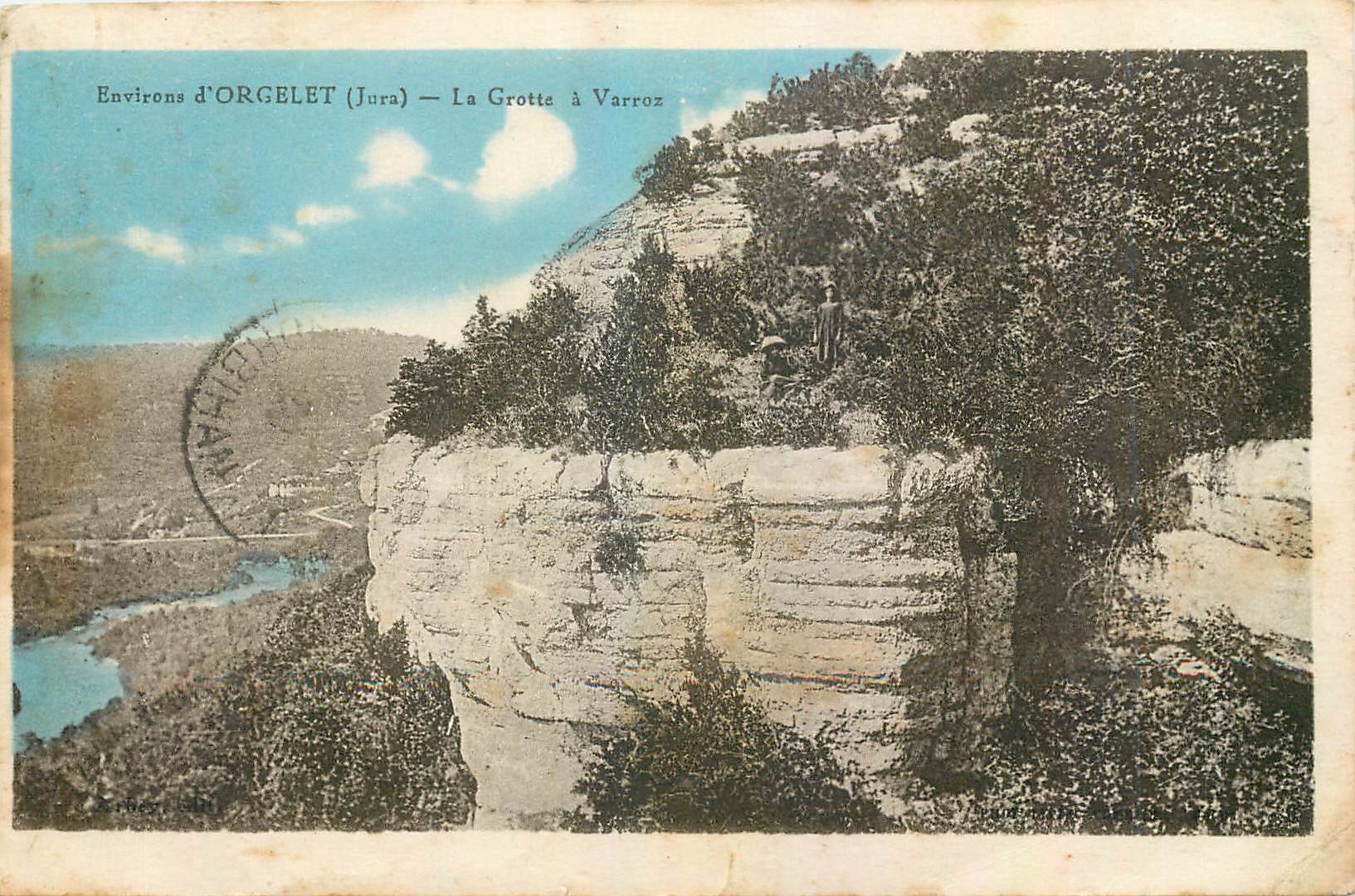 CPA Environs d'Orgelet Jura La Grotte a Varroz 