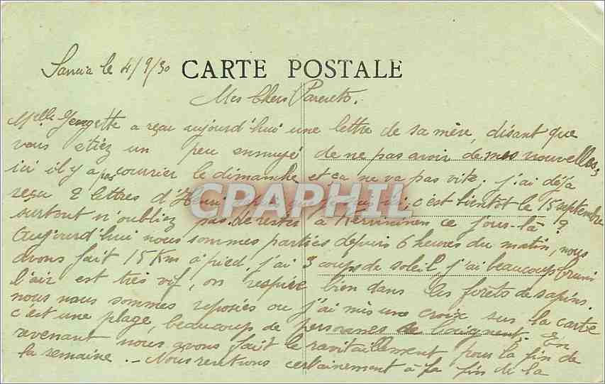 CPA Environs d'Orgelet Jura La Tour du Meix L'Ain au pont de la Pile  — Rückseite