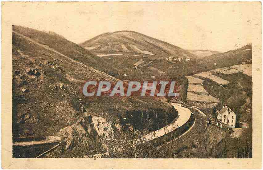 CPA Villefranche de Rouergue Aveyron Route de Ferrou 