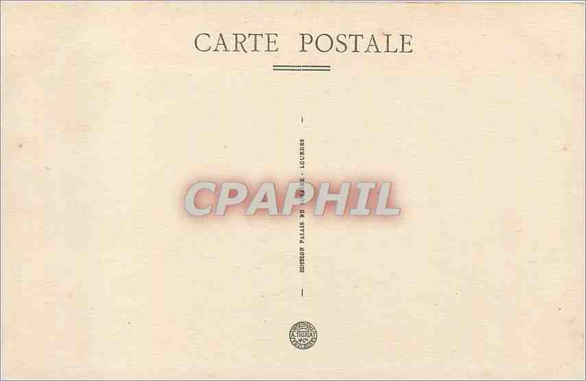 CPA Lourdes Vallee d'Argeles prise du Pic du Jer  — Verso