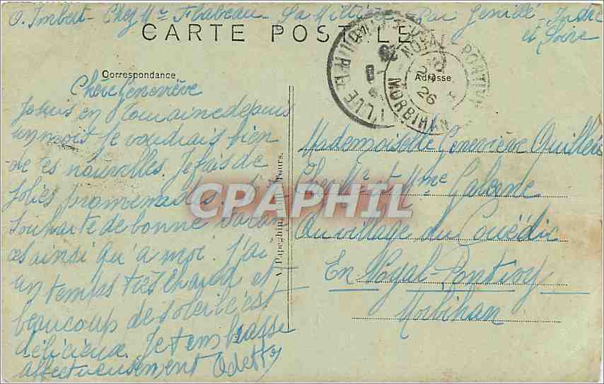 CPA Montresor L et L Le Chateau Kaminski  — Rückseite
