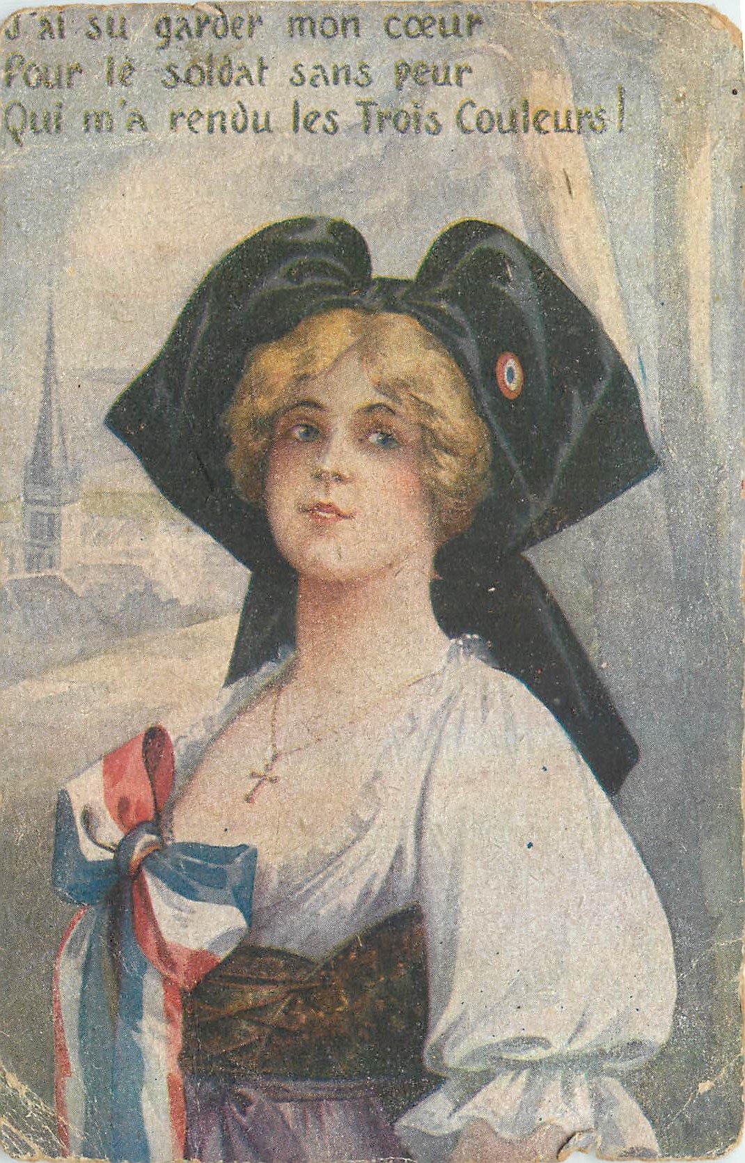 CPA Femme Alsace