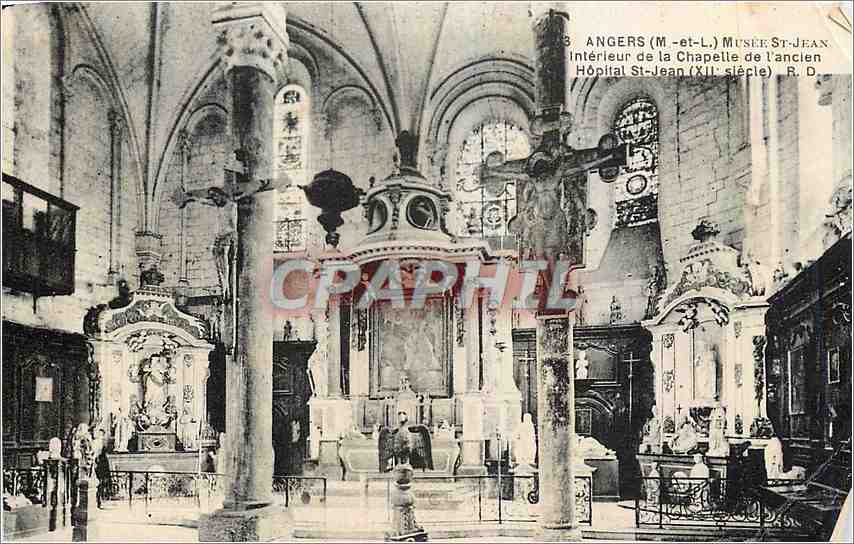 CPA Angers M et L Musee St Jean Interieur de la Chapelle de l'Ancien 