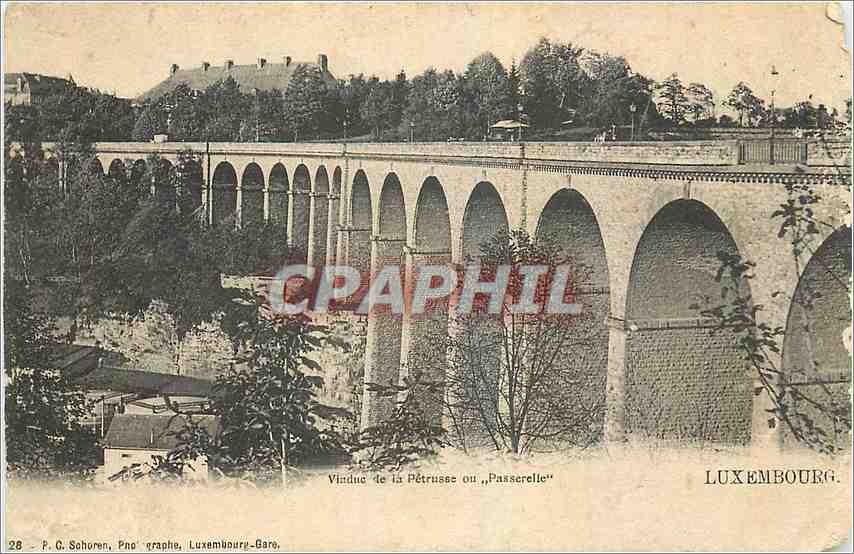 CPA Luxembourg Viaduc de la Petrusse ou Passerelle 