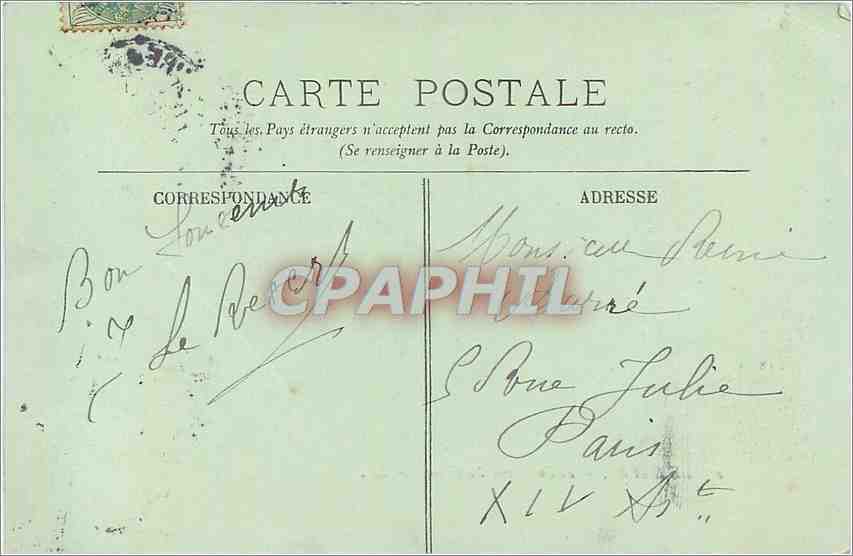 CPA Le Havre Le Boulevard Maritime  — Rückseite