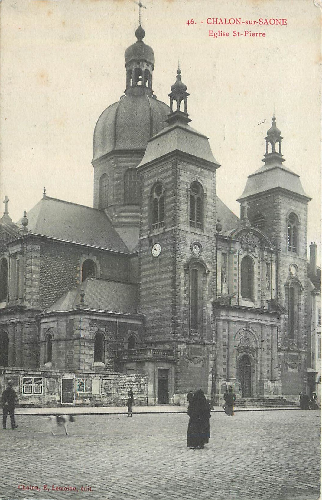 CPA Chalon sur Saone Eglise St Pierre 