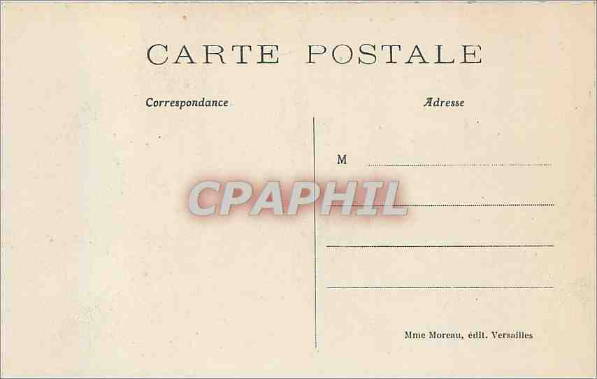 CPA Versailles Palais du Petit Trianon Chambre de Marie Antoinette  — Verso
