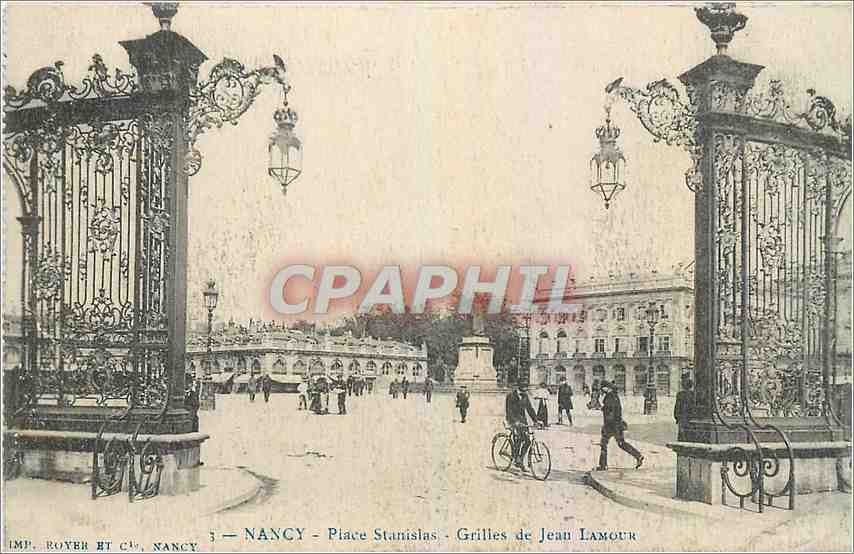 CPA Nancy Place Stanislas Grilles de Jean Lamour 