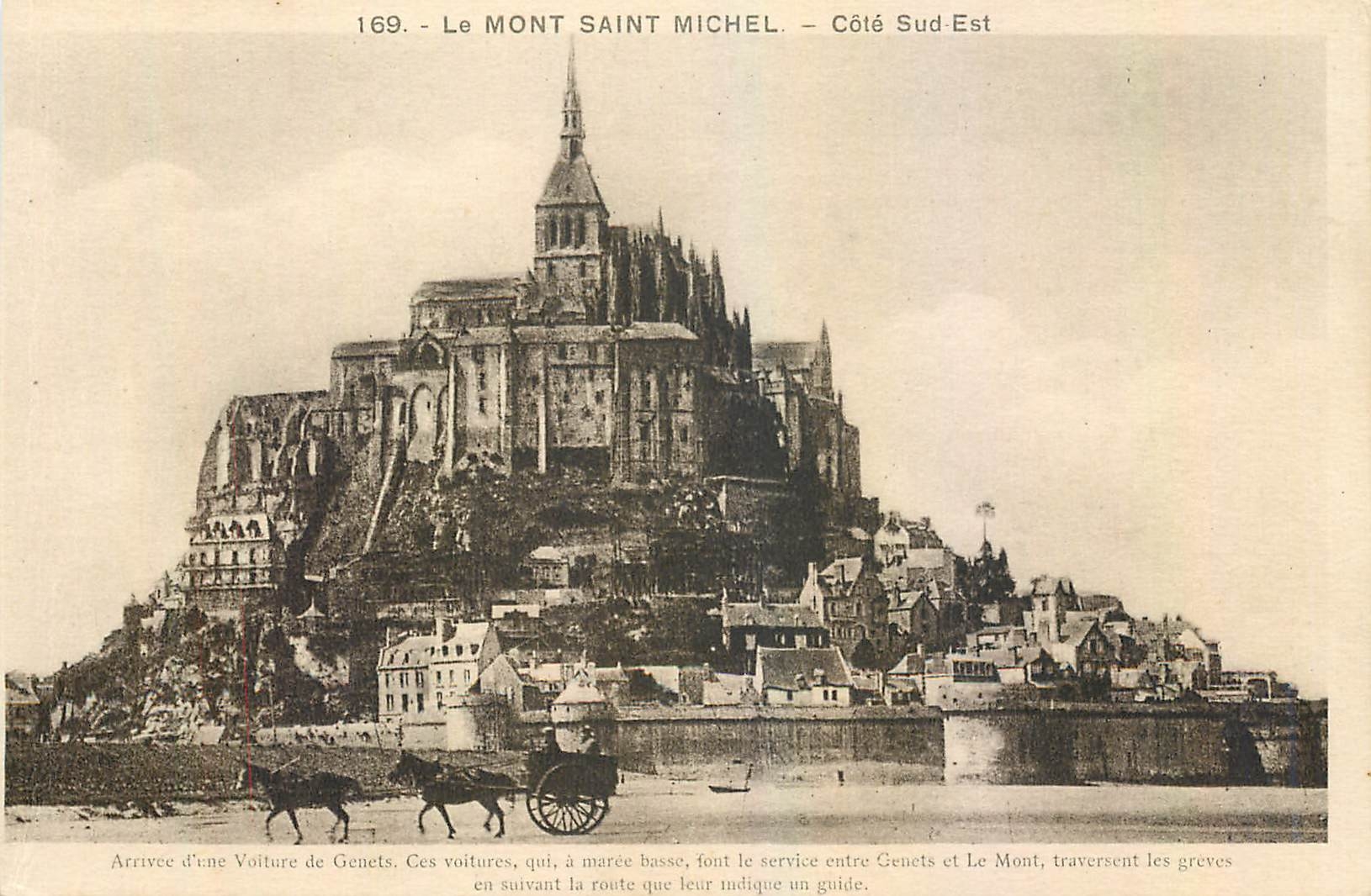 CPA le Mont Saint Michel Cote Sud Est 