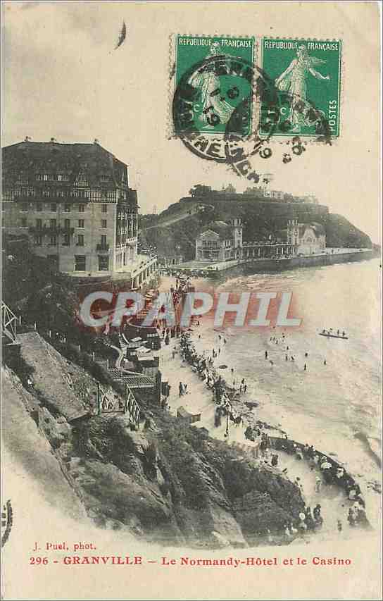 Granville — Le Normandy-Hôtel et le Casino — J. Puel, phot. n°296