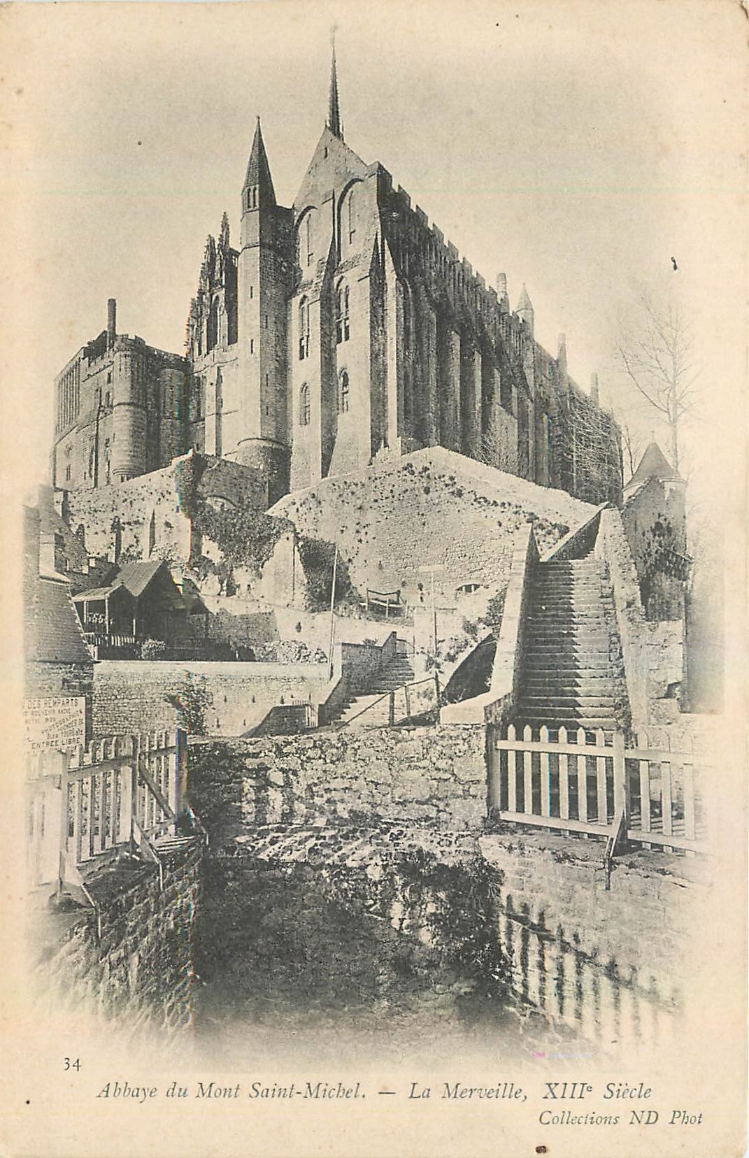 CPA Abbaye du Mont Saint Michel La Merveille 