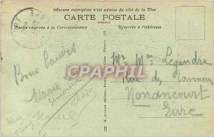 Trouville, "La Reine des Plages" — La Jetée Promenade — G. Arnaud, editore — Verso
