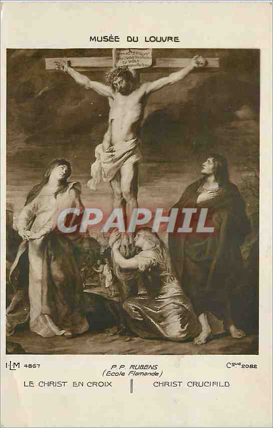 CPA Musee du Louvre Le Christ en Croix 