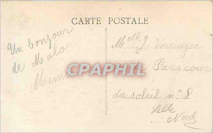 CPA Malo les Bains Nord Le Kiosque et le Casino  — Rückseite