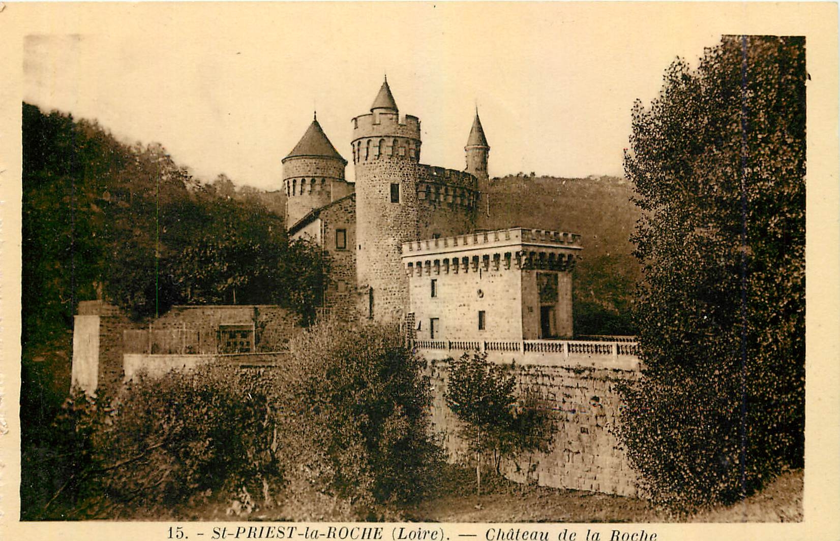 CPA St Priest la Roche Loire Château de la Roche