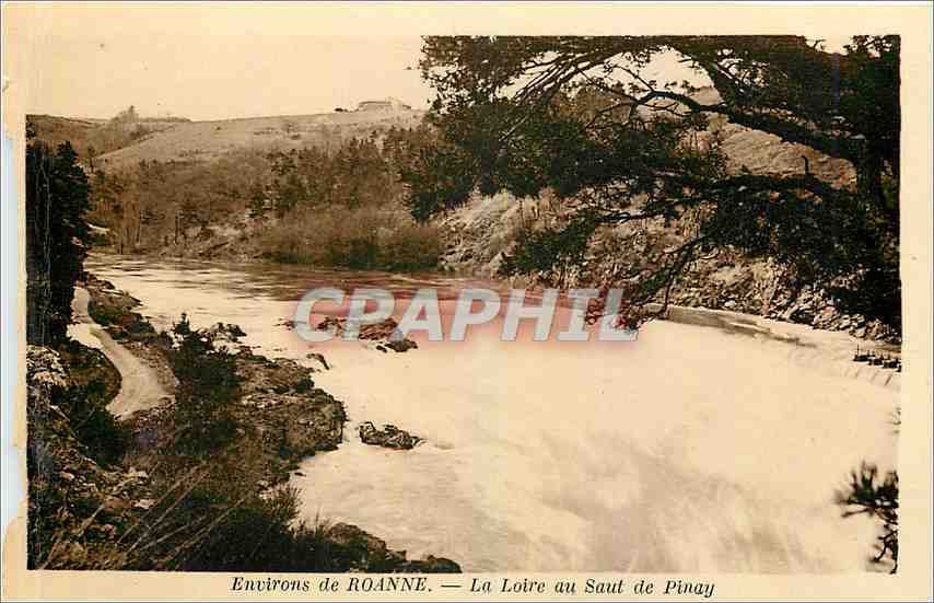 CPA Environs de Roanne La Loire au Saut de Pinay 