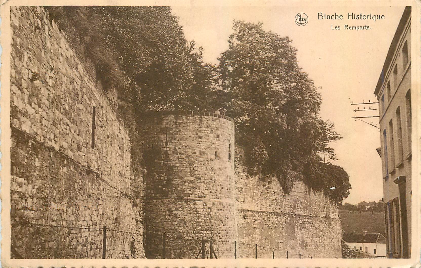CPA Binche Historique Les Remparts 