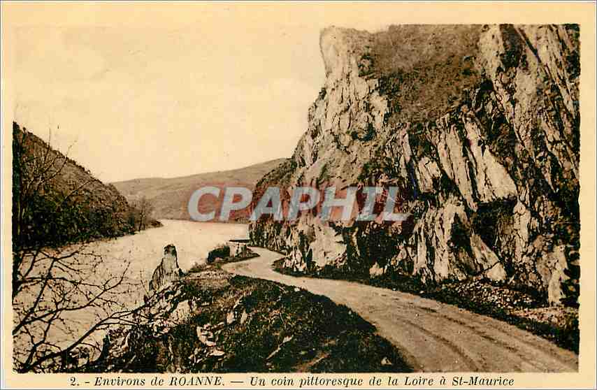 CPA Environs de Roanne Un coin pittoresque de la Loire a St Maurice 