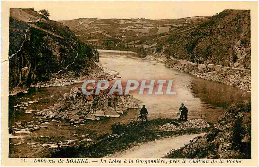 CPA Environs de Roanne La Loire a la Gorgonniere pres le Chateau de la Roche 
