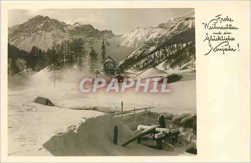 CPA Village sous la neige