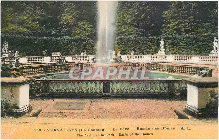 CPA Versailles Le Chateau Le Parc Bassin des Domes 