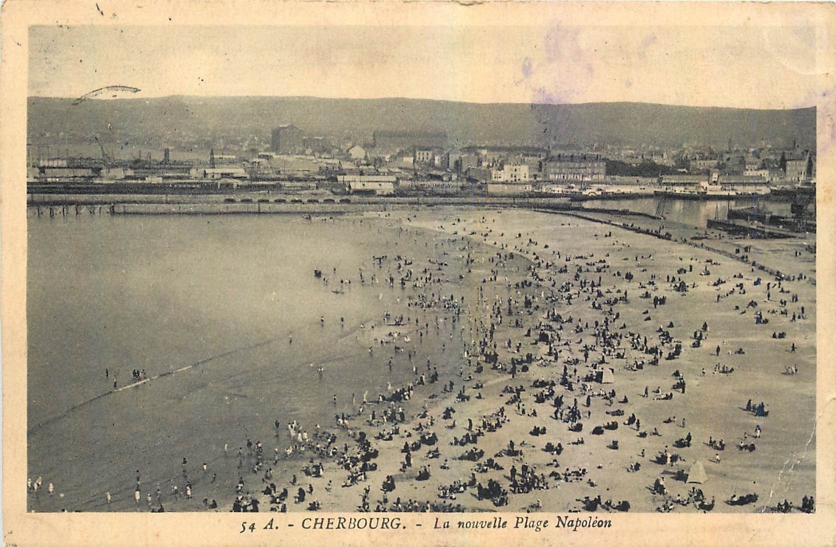 CPA Cherbourg La nouvelle Plage Napoleon 