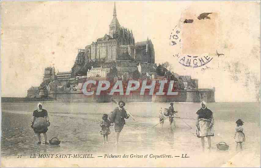 CPA Le Mont Saint Michel Pecherus des Greves et Coquetieres 
