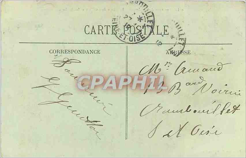 CPA Environs de Cherbourg Le Phare de Goury et les Rochers  — Rückseite