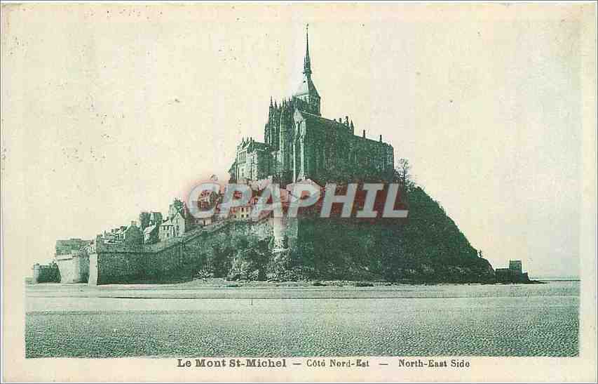 CPA Le Mont St Michel Cote Nord Est 