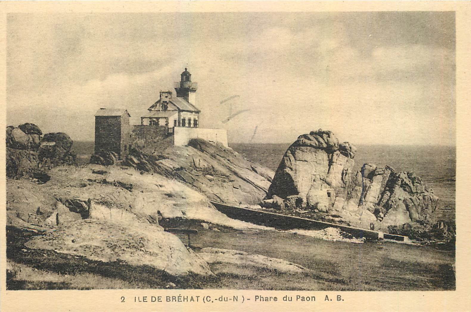 CPA Ile de Brehat C du N Phare du Paon 