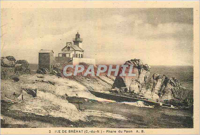 CPA Ile de Brehat C du N Phare du Paon 