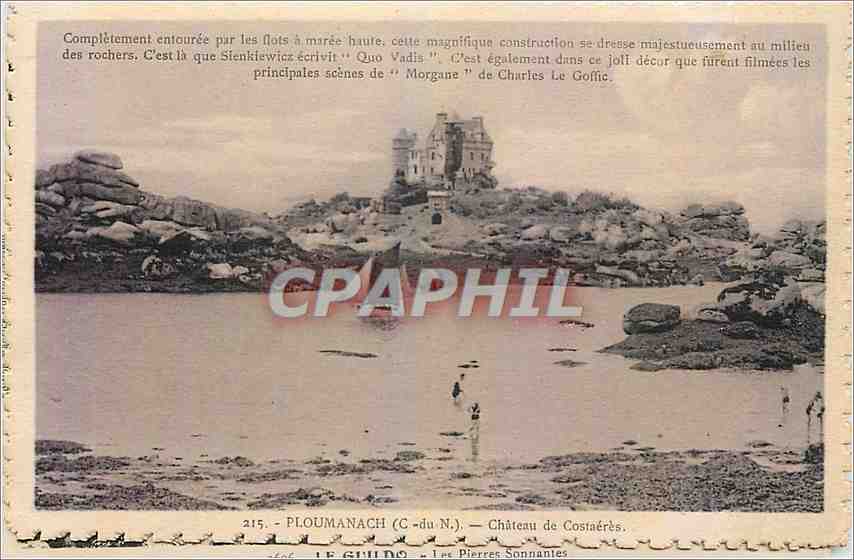 CPA Ploumanach C du N Chateau de Costaeres 