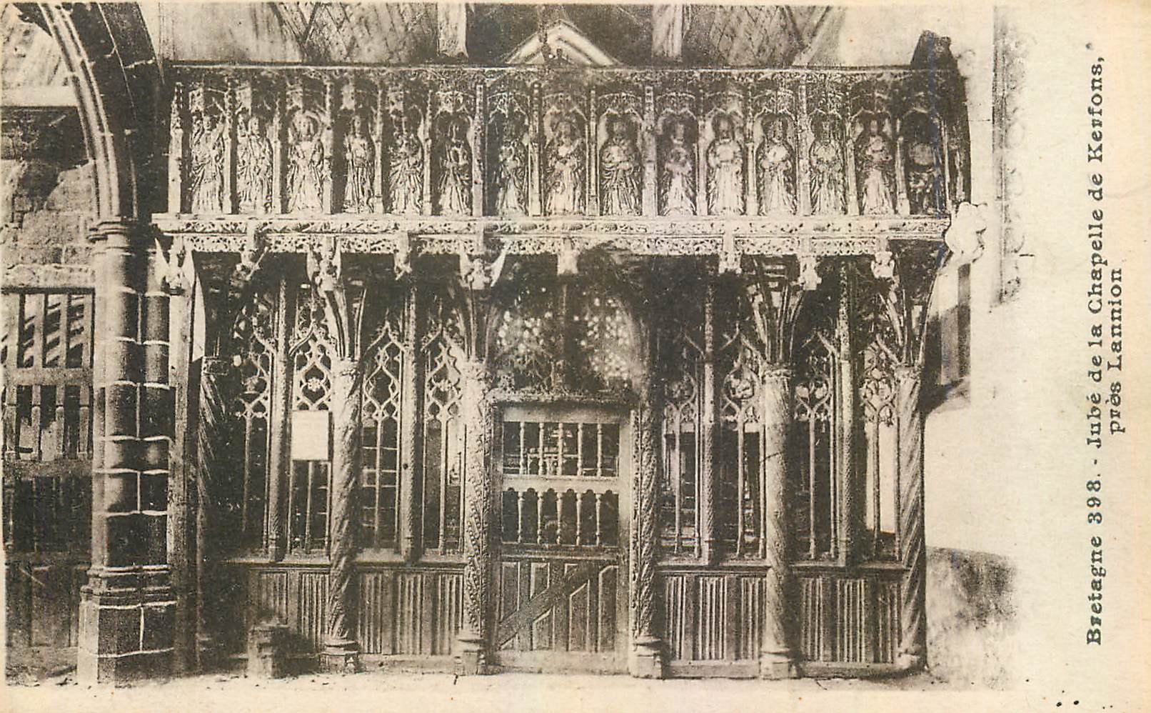 Jubé de la Chapelle de Kerfons - Bretagne - Éditions d'Art E. Hamelle, Saint-Brieuc