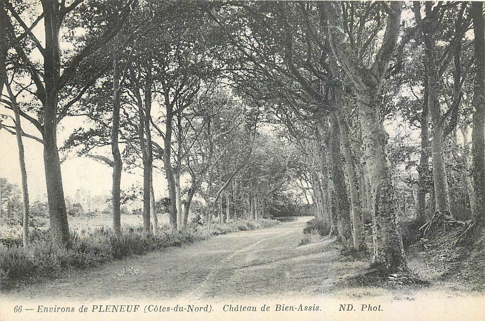 CPA Environs de Pleneuf Cotes du Nord Chateau de Bien Assis 