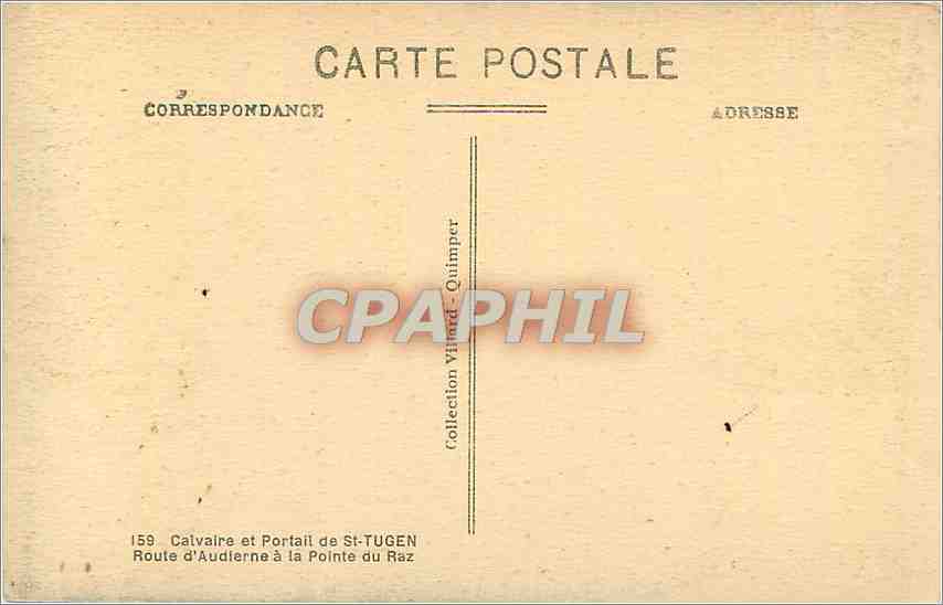 CPA Calvaire et Portail de St Tugen  — Back